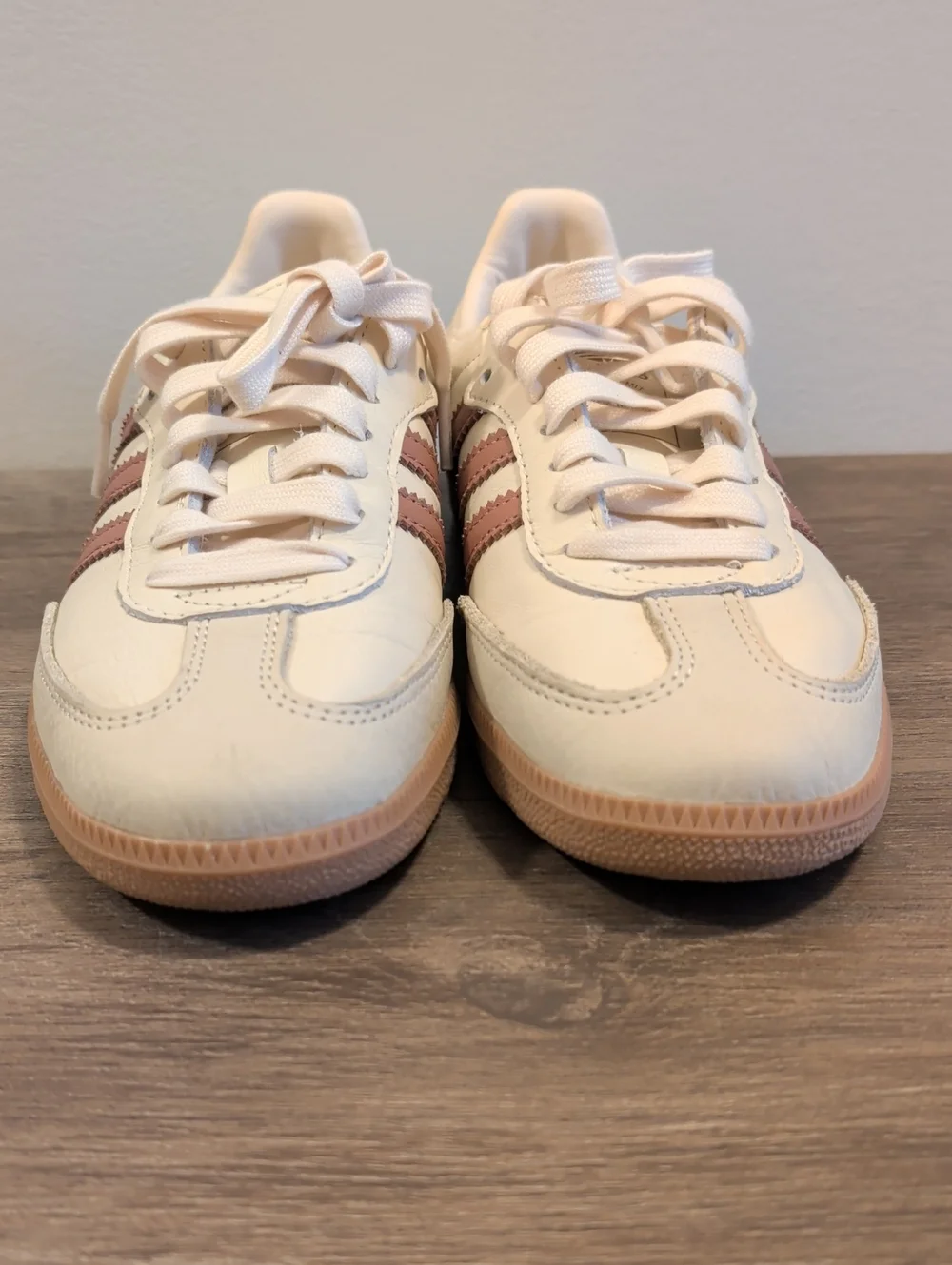 adidas Samba Women's Sneakers in Cream and Dusty Pink